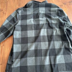Lululemon Athletica Black and Gray Lightweight Button-Down Shirt